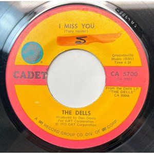 The Dells I Miss You / Don't Make Me a Storyteller 45 Funk Soul 1973 Cadet 5700